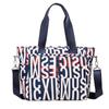 Bolsa Transversal de Ombro Feminina Estilo Étnico Estampada 2023 em Tecido Oxford de Nylon Hidrorrepelente, Nova Bolsa Popular para Mulheres