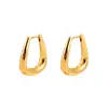 Moda Minimalista Diseño de Nicho Estilo Genial Pendientes Cuadrados Geométricos Personalidad Versátil Temperamento Pendientes de Lujo Ligero para Mujer