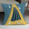 Fronha de Travesseiro Combinada Girassol Estilo Ins Almofada Travesseiro Decorativo Almofada de Sofá Nórdica Travesseiro de Encosto de Cama