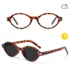 Gafas Nerd de Montura Pequeña Ovalada para Mujer, Inteligentes Fotocromáticas, Modernas, Versátiles, Anti Luz Azul, Protectoras, Gafas sin Graduación