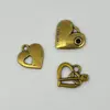 Tirador de cremallera color oro antiguo para collar colgante DIY, accesorios, aleación de zinc, tirador de cremallera desmontable, accesorios para ropa