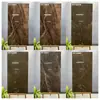 Azulejos de Piso de Pedra de Luxo Estilo Francês Preto Minimalista com Padrão de Mármore 60*120 Azulejos Cerâmicos para Hotéis e Supermercados, Azulejos Brilhantes Cor de Café