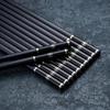 Palillos Yousheng Meidi Shuangshihui Palillos Domésticos de Aleación Palillos Japoneses Cientos de Palillos Familiares Juego Familiar