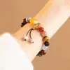 Pulsera de Cuentas de Oración de Múltiples Gemas de Estilo Chino de 18 Cuentas, Similar al Estilo Lingshiyin, Joyería