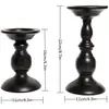 Portavelas estilo americano para cena a la luz de las velas, portavelas, decoración de ambiente, portavelas de hierro negro, adorno artesanal, suministro del fabricante