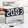 Reloj Espejo Luminoso Pantalla Digital Led Reloj de Escritorio Horario Reloj de Mesa Estilo Ins Reloj Despertador Electrónico