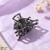 Presilha de Cabelo Mão de Esqueleto de Halloween, Grampo de Cabelo Engraçado de Liga para Mulheres, Acessório de Cabelo Personalizado para Franja e Cabelo Lateral