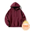 Moletom Personalizável Pode Imprimir Logo Uniforme de Turma Comércio Exterior Transfronteiriço Europeu e Americano Moletom com Capuz Veludo Plus Retro Masculino Outono e Inverno Solto
