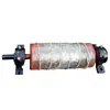 Rolo de Correia Transportadora Industrial, Rolo de Acionamento Ativo, Roda de Cabeça Reforçada Revestida de Borracha, Roda de Cauda Inversora Sem Energia