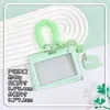 Porta-cartões transparente horizontal da moda para estudantes, cordão para crachá escolar, capa protetora para crachá, porta-cartão IC de comércio exterior no atacado