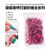 Anillos de Lijado para Pulir Uñas, Rollos de Papel de Lija para Pulir, Anillos de Lijado de Alta Calidad para Brocas de Uñas, Coloridos, 100 Piezas/Paquete