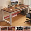 Mesa de escritorio para computadora, escritorio de oficina, escritorio de estudio para estudiante, escritorio de escritura simple y moderno, mesa rectangular para dormitorio