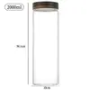 Tarro de Almacenamiento de Madera de Acacia Tarro de Almacenamiento de Vidrio Tarro de Vidrio Sellado Almacenamiento Uso Diario Alto Borosilicato Transparente Tarro de Cáscara de Mandarina con Tapa