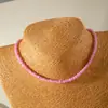 Colar de Corda Trançada com Contas Coloridas de Arroz e Conchas Estilo Boêmio Transfronteiriço Europeu e Americano Colar com Contas de Estrela do Mar Estilo Praia para Mulheres