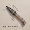 Daga de Obsidiana Piedra Bruta de Obsidiana Pulida csgo Modelo de Cuchillo Garra sin Filo Artesanías de Cristal Venta al por Mayor