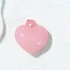 Cuentas de Acrílico de Color Sólido con Agujero para Colgar en Forma de Corazón, Cuentas Sueltas de Plástico de Corazón Colorido Melocotón, Accesorios para Joyería Hecha a Mano con Cuentas