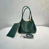 2024 Bolso de Hombro Cruzado de Metal Trenzado con Hebilla de Cuerda de Paracaídas Nuevo de Nicho Bolso Grande de Gran Capacidad Retro para Mujer