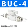 Válvula de Mano para Tubería de Aire Buc8 mm Válvula Neumática con Conector de Válvula de Interruptor Válvula de Aire Hvff4 6 Enchufe Rápido 10 Enchufe Rápido 12mm