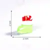 Novo Papai Noel de Natal Boneco de Neve Micro Paisagem Cena de Neve Caixa de Trem Meias de Natal Pequeno Presente Sino Enfeites de Resina