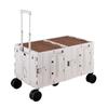 Carrito de Camping de Gran Capacidad, Plegable Grande Extendido y Ensanchado, Portátil para Exteriores, Picnic, Almacenamiento de Gran Capacidad, Carrito de Camping