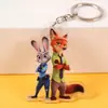 Llavero Acrílico de Zootopia 2 con Diseños de Alta Calidad de Judy y Nick, Colgante de Llavero Acrílico de Alta Calidad