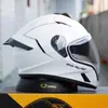 Nuevo Casco de Motocicleta Eléctrica Certificado Dot Estándar Nacional, Casco de Motociclista para Hombre, Casco Integral para Motocicleta de Hombre para Crucero