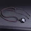 Fabricantes de joyería feng shui transfronterizos al por mayor péndulo de estrella de David de obsidiana piedra energética péndulo de estrella de seis puntas de obsidiana