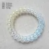 Goma para el pelo de alambre de teléfono de color degradado de verano, versátil para niñas, alta elasticidad, cuerda para coleta, accesorio para el pelo
