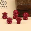 Marca Famosa Cristal Roxo Ouro Areia Cinábrio Deus da Riqueza Pingente Acessórios para Joias DIY Pingente de Cristal Roxo Dourado Cinábrio Deus da Riqueza
