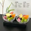 Cuenco de Fruta de Cristal con Pie Alto Cuenco de Fruta de Alta Apariencia Plato para la Hora del Té Plato de Postre Cuenco para Sopa Dulce Cuenco para Postre Plato Creativo