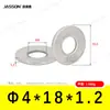 Arandelas Planas de Acero Inoxidable 304 M1.6~M7 Estándar Alemán Din125 Venta Directa de Fábrica en Stock Arandelas Planas Antióxido