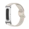 Adecuado para Google Galaxy Fitbit Air Hebilla de Marco de Metal de Lujo Correa de Reloj de Silicona