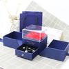 Caja de regalo para joyas con forma de rosa, ideal para pendientes, collares, anillos, pintalabios y lazos. Caja de regalo sorpresa.