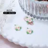 Brilhante Flor de Três Vidas Joias para Unhas Acessórios de Resina DIY Capa de Celular Agulha de Cabelo Buraco Calçado Decoração de Unha