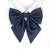 Pajarita femenina jk raíz de pluma gigante corbata femenina foto de graduación estudiante universitaria traje académico color vino tinto estilo universitario cuello pajarita