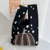 Bolso Chaleco Bolso Chaleco Bolso de Mano Tejido Casual Bolso de Mano Contraste de Color Ajedrez Bolso de Mano Coreano de Lujo Ligero
