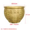 Senshe [Cilindro de Baifu] Ornamentos de Convite de Riqueza Doméstica Ornamentos Religiosos Escritório Sala de Estar Convite de Riqueza Cilindro de Arroz