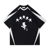 Plataforma quente fornecimento comércio exterior camiseta masculina grupo coreano crianças vadias camiseta estampada masculina manga curta camiseta retrô