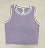 Ropa de Tenis Chaleco Deportivo para Mujer con una Copa Hilo de Malla Retro Color Contrastante Sujetador de Fitness Top Corto de Yoga