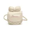 Nueva Bolsa de Accesorios para Niños, Dulce y Linda Bolso de Hombro de Princesa con Lazo, Elegante Mini Bolso Cruzado para Bebé de Lunares