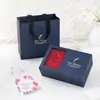 Caja de regalo con seis rosas para anillos, collares, pendientes y joyas, caja de embalaje para joyas con cubierta de cielo y tierra, fabricantes de cajas de regalo al contado