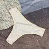 CALIENTE Nuevo Comercio Exterior Original Algodón Puro Pantalones Cortos de Tela Cintura Baja Ropa Interior para Mujer Cintura de Color Caramelo Exportación a Japón y Corea del Sur T-BACK