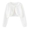 Ropa infantil de primavera y otoño transfronteriza, cárdigan de punto para niñas, abrigo, camisa de aire acondicionado para niños pequeños y medianos, chal de verano fino al por mayor