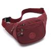 Riñonera al por mayor para mujer, Nueva bolsa cruzada sencilla casual de moda, Bolsa de pecho de color sólido de tela de nailon de gran capacidad con múltiples compartimentos para hombre