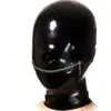 Capucha Sexy de Látex Máscara de Látex con Cremallera Máscara de Látex para Role-Playing Máscara de Cosplay Máscara