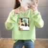 Moda Nuevo 2025 Otoño Sudadera Delgada Mujer Versión Coreana Algodón Cuello Redondo Top Estampado Moderno Talla Grande Mujer Venta al por Mayor