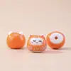 Gato de la Suerte de Cerámica de Colores con Cuentas DIY Hecho a Mano Lindo Accesorios de Gato de Cerámica Agujero Vertical Pulsera Cuentas Sueltas Materiales Colgante