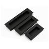 Manija Ranura Cajón Plata Negro Americano Distancia Agujeros 64/96/160 Empotrada Armario Puerta Corredera Invisible Manija Oscura