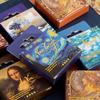 Pintura al óleo Cielo de Van Gogh Sellos Redondos de Viento Pegatinas No Repetir Pegatinas para Diario Personal Alto Valor de Color Pegatinas Base DIY