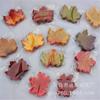 Accesorios de fotografía de simulación de hoja de arce, diseño de escena, 8 cm, 100 hojas de boda, hojas caídas de otoño, venta al por mayor